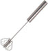 Stainless Steel Egg Beater, Hand Mixer Hand Push Mixer Manual Egg Beater Semi-automatic Mixer Press Mixer Kitchen Tools for Mixing and Whipping...