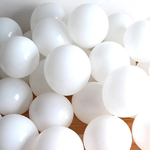 5 Inch White Balloons Small Latex Mini Party Balloons,Pack of 100...