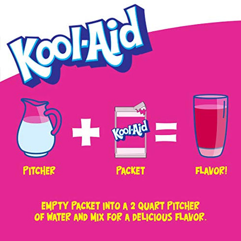 Kool-Aid Unsweetened Strawberry Artificially Flavored Powdered Soft Drink Mix, 0.14 oz Packet (Pack of 15)...