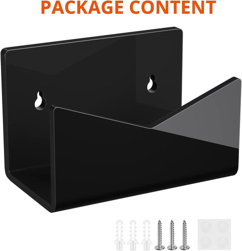 Richboom Acrylic Mail Holder, Envelope Holder for Desk Countertop Letter Holder for Home Office School (1 Section Black)...