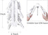 Foldable Clip Hangers with 26 Drying Clips, Underwear Hanger with Clips, Plastic Laundry Clip and Drip Drying Hanger for Socks, Bras, Lingerie, Cl...