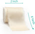 CT CRAFT LLC Frayed Satin Silk Ribbon 2" x 8 Yards x 3 Rolls White Ivory Beige for Christmas Home Decor Gift Wrapping DIY Crafts Wedding Invitatio...