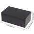 Zulkit Waterproof Plastic Project Box ABS IP65 Electrical Junction Box Enclosure Black 7.9 x 4.7 x 2.95 inch (200 x 120 x 75mm)...