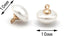 10mm Mushroom Semicircle White Faux Pearl Buttons for Sewing, Shirts, Skirts, Wedding Dresses, Jewelry Decorations, DIY Crafts (40pcs 10mm(0.394in...