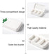 Daily Pill Box Case Waterproof Medicine Organizer Vitamin Holder Mini Pill Medicine Container for Travel Use -3 Compartments-Cactus...
