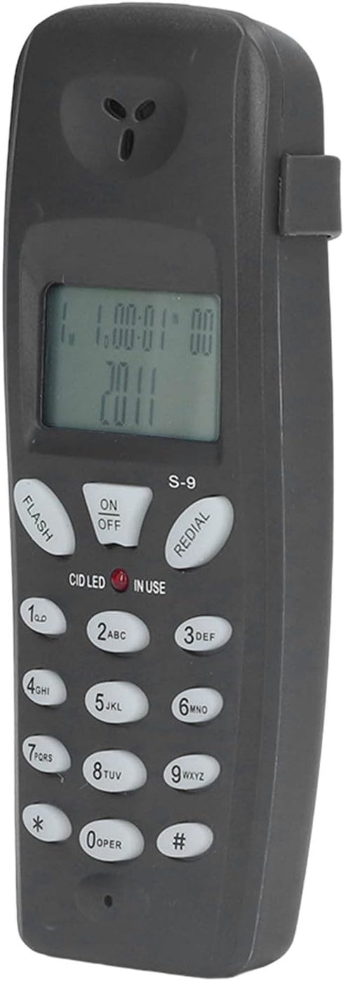 Landline Test Phone,Telecom Check Telephone Line Check Tester to Clip Telephone, Caller ID Display/Redial/Pause/DTMF Supported, for Home Office Ho...