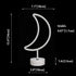 Neon Moon Lights, LED Moon Decor Neon Signs Art Decorations Crescent Night Lights Lamp for Party Supplies, Children Kids Girls Gift-Moon with Hold...