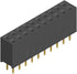 25-Pack 20P 2.54mm 0.1" Pitch PCB Female Pin Headers 2x10 Dual Rows 20 Pins Female Sockets to Male Straight PCB DIP, Double Rows PC Board Through-...