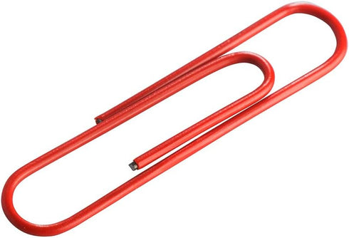 JAM PAPER Colorful Jumbo Paper Clips - Large 2 Inch - Red Paperclips - 75/Pack...