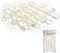 Franklowe Clear Plastic Setting Blocks for Glass and Mirrors – Pack of 100 PC (1/8" x 1/4" x 2")...