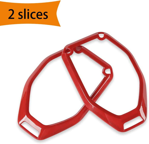 Voodonala for Jeep JL JLU Top Speaker Audio Surround Trim for 2018-2023, Red Interior Accessories(2pcs/Set,Not Fit 2024)...