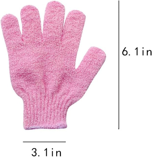 Exfoliating Gloves, 5 Pcs, Skin Exfoliator for Body, Shower Gloves, Scrub Gloves Exfoliating, Exfoliating Body Scrub Gloves, Loofah Glove, Exfolia...