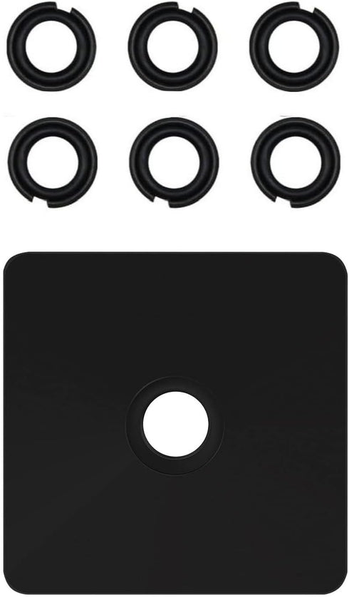 (6 Sets) 1/2" Retaining Ring Clip with O-Ring for Milwaukee Electric/Pneumatic Type Impact Wrench, Retainer Ring Anvil Install Tool Included...