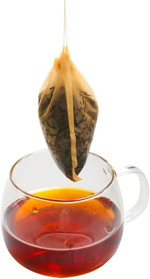 Tea Filter bags, safe and natural material, disposable tea infuser, empty tea bag with drawstring for loose leaf tea, set of 200?3.15 x 3.94 inch ...