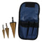 Drilling Power Tools 3pcs High Speed Steel Well-Organized Bag 1/4" Hex Shank Pagoda Drill Bit DIY Lovers Gold Hole Opener Wood and Metal...