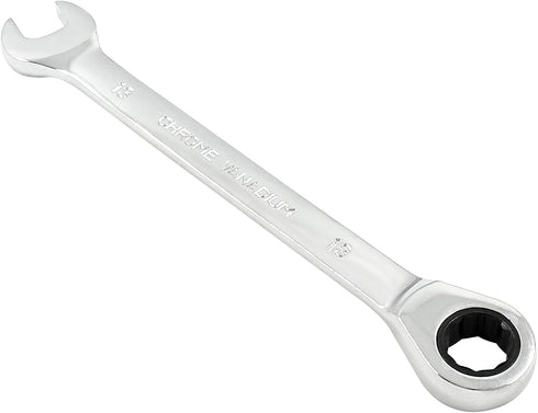 13mm Ratcheting Combination Wrench, 72 Teeth Metric Ratcheting Wrench SAE 12 Point Ratchet Box Ended Spanner Tools...