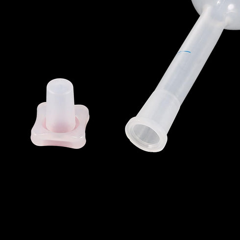 uxcell 2PCS 50ml Long Neck Clear Plastic Volumetric Measuring Flask Heatproof for Laboratory...