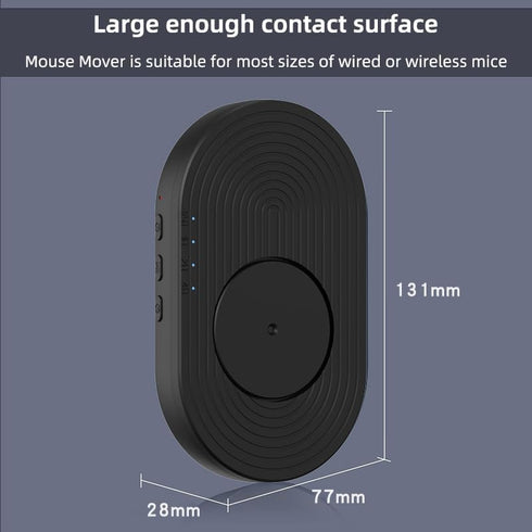 for Mouse Mover jiggler, Mouse Mover Device Undetectable,Automatic Mouse Mover Prevent Computer Laptop Inactive?Keep PC Screen Active, Black...