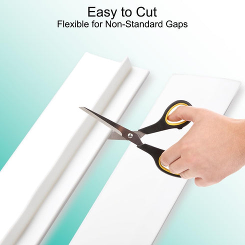 Stove Gap Covers, 2PACK Kitchen Silicone Oven Gap Filler - 21 Inches Countertop Strips Guard, Easy to Clean (White)...