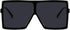 GRFISIA Square Oversized Sunglasses for Women Men Flat Top Fashion Shades...