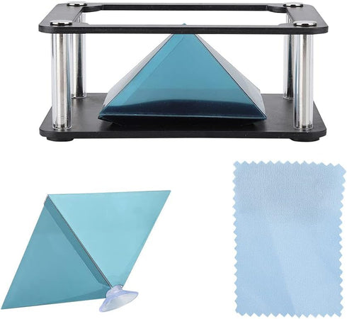 3D Holographic Display Stands Projector, 3.5~6Inch Mobile Smartphone Hologram for Corporate Product Display, Cartoon Interaction and Personal Ente...