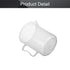 Othmro Measuring Cup 1000ml pp Plastic Graduated Beaker Clear with Handle for Lab Kitchen Liquids 1pcs...