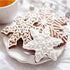 Mziart Christmas Snowflake Cookie Cutter Set of 5, Metal DIY Cookie Mold Biscuit Shapes Molds for Home Baking Holiday Gifts Party Supplies/Favors...