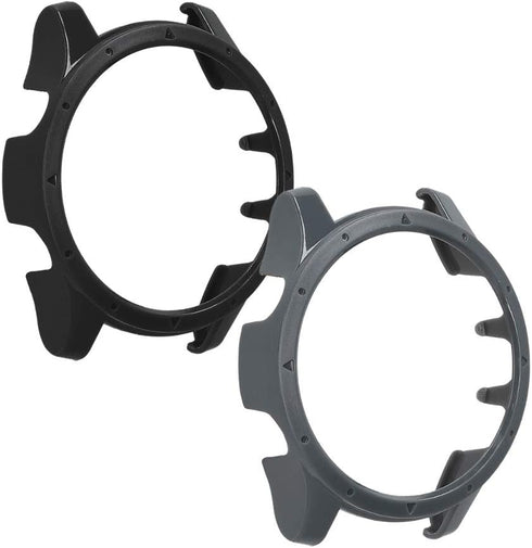 kwmobile Cases Compatible with Garmin Forerunner 935/945 - Set of 2 Fitness Tracker Screen Protectors - Black/Grey...