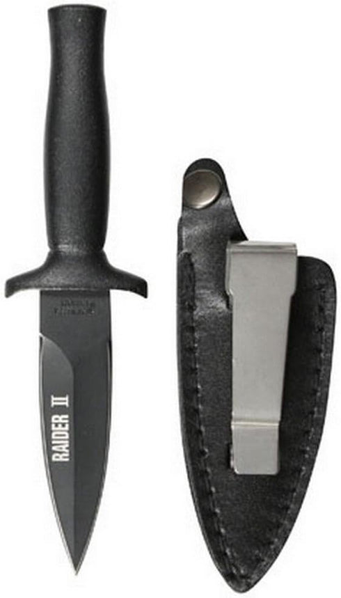 Rothco Raider II Boot Knife, Black Matte,stainless steel...