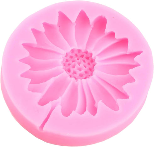 Sunflower Silicone Molds Sunflower Lollipop Candy Fondant Molds For Cake Decorating Cupcake Topper Chocolate Gum Paste Polymer Clay...