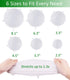 altCookingHub Silicone Stretch Lids, 6-Pack of Various Sizes, BPA Free, No Filler, Leakproof Reusable Silicone Lids for Various Shapes of Containe...