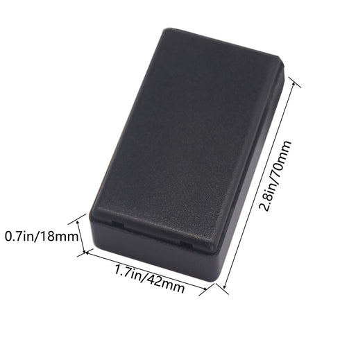 Zulkit 5Pcs Project Boxes ABS Plastic Electrical Project Case Power Junction Box Black 2.76 x 1.65 x 0.71 inch (70x42x18 mm)...