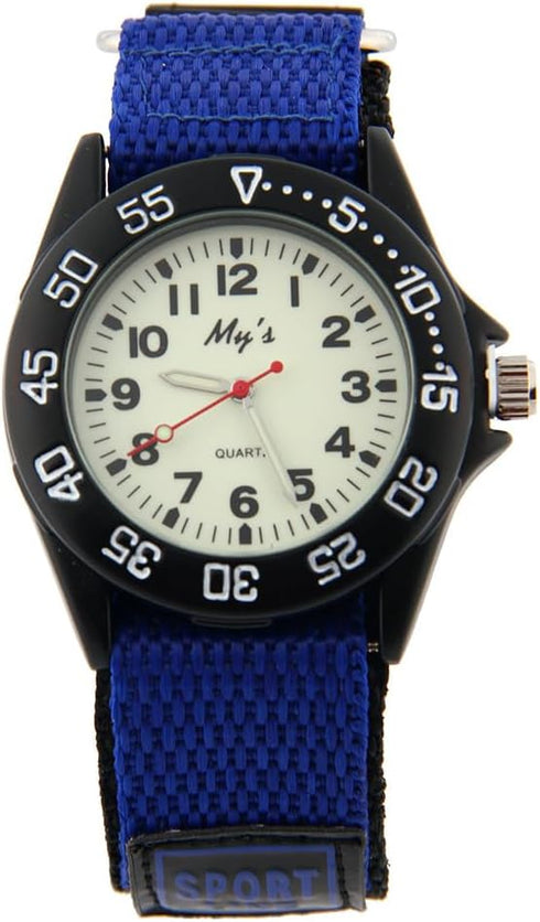 ele ELEOPTION Sport Watch for Men Women Analog Quartz Watch Luminous Military Nylon Strap Hook Loop Wrist Watch Unisex for Teenagers/Students/Adul...
