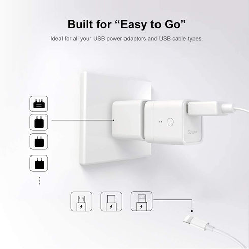 SONOFF Micro USB Smart WiFi Adaptor 5V 2-Pack, Smart Switch for Type A USB Devices, Compatible with Alexa & Google Home,APP Remote Control Switch,...
