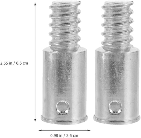 Healifty 2pcs Threaded Tip Replacement Threaded Tip Repair Kit Pole Handle Replacement Ultra Threaded Tip Repair Kit...