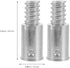 Healifty 2pcs Threaded Tip Replacement Threaded Tip Repair Kit Pole Handle Replacement Ultra Threaded Tip Repair Kit...