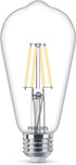 Vintage ST19 Clear Spiral Dimmable LED Light Bulbs - E26 Bulb - Flicker-Free Light Bulb with EyeComfort Technology - Daylight 5000K Lightbulb - 40...