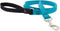 Lupine Padded Handle Dog Leash 3/4" wide Aqua 6-foot Long...