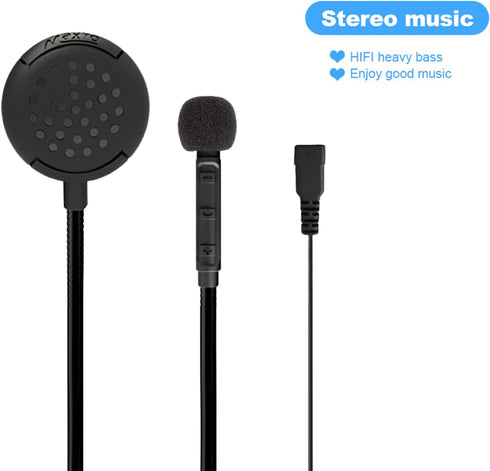 Estink Helmet BT Headset, BT12 Motorcycle Helmet BT Headset Headphone Speakers Support Handsfree Calling Hi-Fi Headphone with Rechargeable Li-ion ...