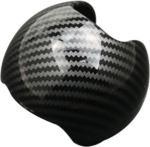 Center Console Gear Shift Knob Cover Cap, Carbon Fiber ABS Car Center Gear Shift Head Cover Trim, Compatible with Audi A3 S3 2014-2018...