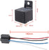 ESUPPORT Car Relay 12V 40A SPST 4Pin Switch Socket Plug Wire Harness Automotive Pack of 5...