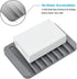 2PCS Mcyye Self Draining Soap Dishes, Premium Silicone Soap Holder & Saver for Shower, Bathroom, Kitchen, Bath Tub, Razor, Sponges, Drains Water V...