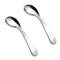 2pcs Stainless Steel Curved Utensils Right Handed Angled Spoon Adaptive Utensils Cutlery Utensils for Elderly - Increase Comfort for Those with We...