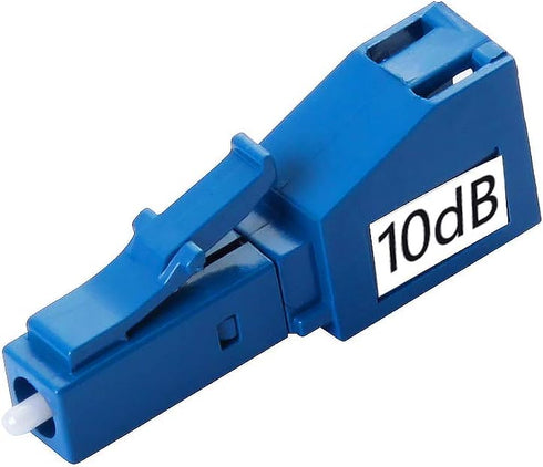 2 Pack Single Mode LC 10dB Fiber Optic Attenuator, LC/UPC in-Line Fiber Attenuator, Male to Female, Single-mode Fixed, SM, dB Options: 3dB, 5dB, 7...