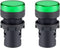 uxcell 2Pcs Green Indicator Light AC/DC 110V, 22mm Panel Mount, for Electrical Control Panel, HVAC, DIY Projects...