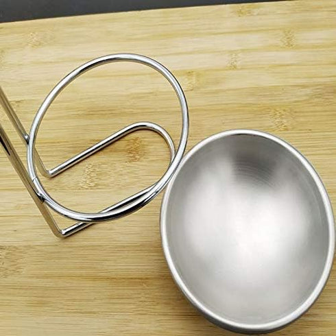 Euro Standing Spoon Rest,Upright Utensil Holder, Spoon Rest Holder, with Removable Bottom for Countertop Cooking Utensil & Tong Organization, Silv...