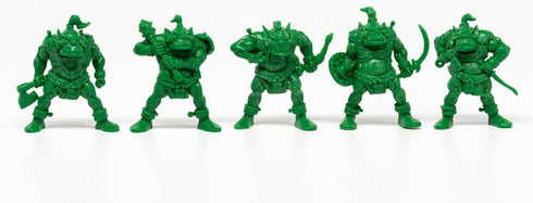 Creature Mini Action Figure Playset- Orcs Mutants 2 ? Fantasy Figures - XL 1/32nd Scale DND 5 pcs Characters Accessories RPGs and Soldiers...