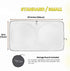 kinder Fluff Patented Windshield Sunshade | Reflective & Foldable Windshield Sun Cover & 99% UV Rays Block | Car Window & Car Interior Accessories...