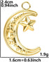 Jude Jewelers Stainless Steel Moon Crescent Star Style Wedding Statement Vacation Birthday Pendant Necklace...