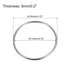 uxcell 304 Stainless Steel O Rings, 2pcs 120mm(4.72") Outer Dia. 5mm Thickness Multi-Purpose Metal Welded O-rings Round Rings for Hardware Luggage...
